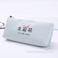 New Style Custom Logo Pencil Bag PU Waterproof Student bags Pouch